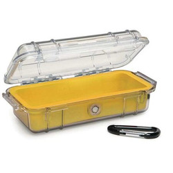 Pelican Micro Case,Yellow,7.50 x 3.87 x 2.43 In 1030-027-100