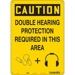 Condor Safety Sign,14 inx10 in,Aluminum  466C34