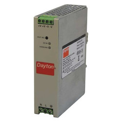 Dayton Power Supply,DIN Rail,80W,24VDC,Metal  33NT11