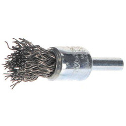 Weiler Crimped Wire End Brush,Carbon Steel  93452