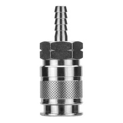 Aignep Usa Quick Connect,Socket,3/8" Body,3/8" Barb 80193-06