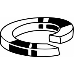 Manufacturer Varies SpltLkWsh,18-8,SS,5/8 in,1.087in,10PK U37180.062.0001