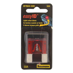 Eaton Bussmann Automotive Fuse,50A,Blade,MAX-ID Series BP/MAX-50ID