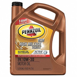 Pennzoil Engine Oil,10W-30,Conventional,5qt 550045205