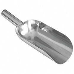 Sani-Lav Pharma Scoop,14 in L,Silver 40RD