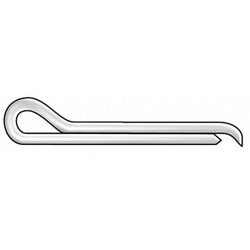 Sim Supply Cotter Pin,1/8 in dia,2 1/2 in L,PK100  U39351.012.0250