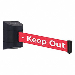 Tensabarrier Barrier Post,Plastic Post,Black Finish 897-15-S-33-NO-RHX-C