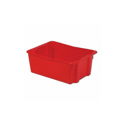 Lewisbins Stk and Nest Ctr,Red,Solid,Polyethylene SN2618-10 RED