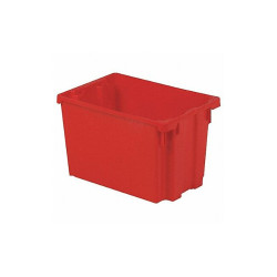 Lewisbins Stk and Nest Ctr,Red,Solid,Polyethylene SN2013-12 RED