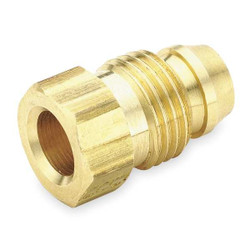Parker Nut/Brass Sleeve,Brass,Comp,3/16In,PK10 61HD-3