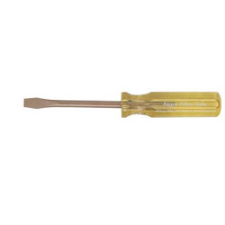 Ampco Safety Tools NonSpark Slotted Screwdriver, 1/4 in S-39