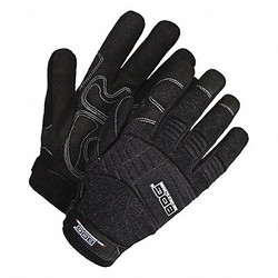 Bdg Mechanics Gloves,Black,Slip-On,S 20-1-10605B-S