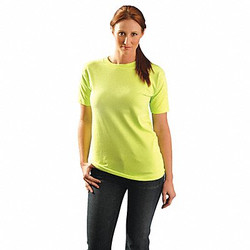 Occunomix T-Shirt,2XL,Fit 52 in.,Lime,Cotton LUX-300-042X