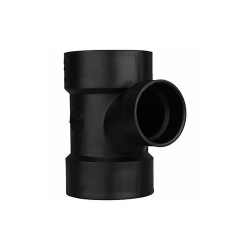 Manufacturer Varies Reducing Sanitary Tee, 3 x 3 x 2 in, ABS 1WHU4