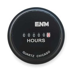 Enm Hour Meter,Electrical,2.31 in,Round T50A5279