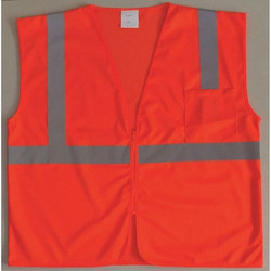 Condor U-Block Vest, Class2 Orange/Red, 2XL 53YK87