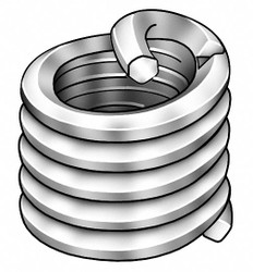 Sim Supply Helical Insert,SS,7/16-20,0.657 In,PK10  3534-7/16X1.5D