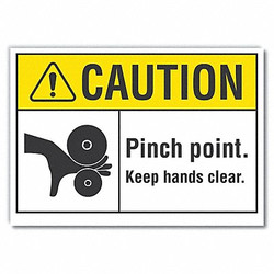 Lyle Caution Sign,7inx10in,Non-PVC Polymer LCU3-0106-ED_10x7