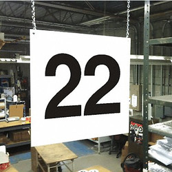 Stranco Hanging Aisle Sign,Legend 22 HPS-FS1212-22