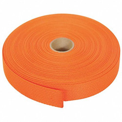 Bulk-Strap Webbing,Polypropylene,3/4" W,Orange P34102OR