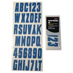 Hardline Products Number and Letter Combo Kit,Blue,3" H GBLU350EC