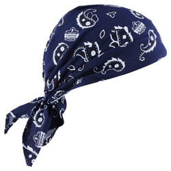 Ergodyne® Chill-Its® 6710 Cooling Triangle Hat, Navy Western, 1/Each