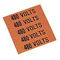 Stranco Conduit/Voltage Marker,480 Volts,PK5 CVB-1054-PK