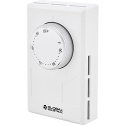 Global Industrial Thermostat Heat Only Line Voltage Double Pole With Off Positio