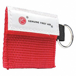 Genuine First Aid Mini CPR Key Ring,CPR Barrier,Nylon 9999-2401