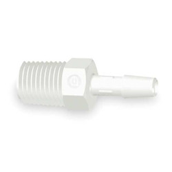 Eldon James Adapter,1/4 x 3/8 In,Polypropylene,PK10 A6-4WP