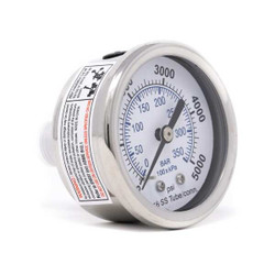 Pic Gauges Pressure Gauge,General Purpose,2" Dial PRO-302D-204R-01