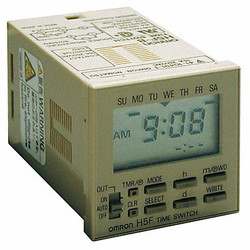 Omron Electronic Timer,7 Days,SPST-NO H5F-B