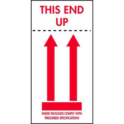 Tapecase Instructional Label,Shipping Arrows,PK50 16V036