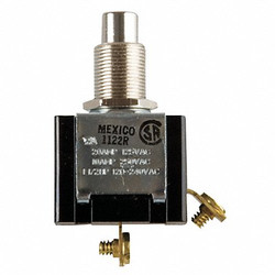 Carling Technologies Miniature Push Button Switch,20A @ 125V PA304