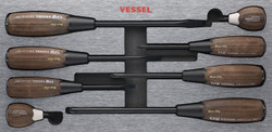 8 Pc WOOD-COMPO Non-Slip Tang-Thru Screwdriver Set 3308EVA