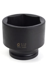 1" Drive Standard 6 Point Impact Socket 3-1/2" 5112