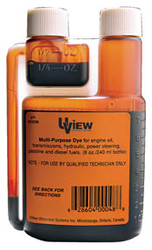Multi-Purpose Dye Bottle (8oz / 240ml).  Services up to eight vehicles. 483208
