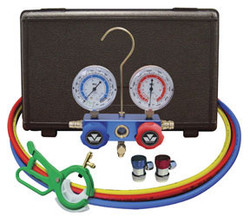 Aluminum 2-Way Manifold Set with 3-in-1 Side Mount Tap Valve 89661PRO