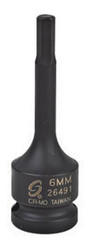 1/2" Dr Hex Drive Impact Socket, 6mm 26491