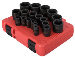 19 Pc. 1/2” Drive SAE Impact Socket Set 2640