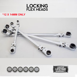 12 x 14mm Extra Long Locking Flex Head Wrench WRM1214