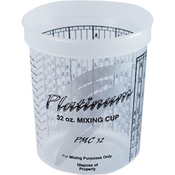 Platinum Mixing Cups with PPG Ratios, 1-Quart PMC32