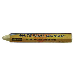 1/2" White Paint Marker (Hex) MK-510-2