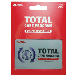 MaxiSYS MDS906TS One Year Total Care Program (TCP) Subscription & Warranty Card MS906TS1YRUP
