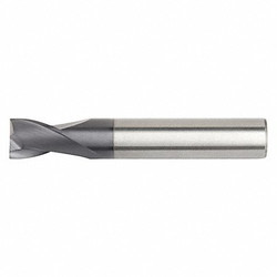 Widia Sq. End Mill,Single End,Carb,1/8" I2S0188T112X