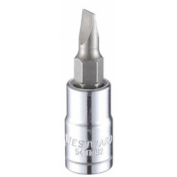 Westward Socket Bit, Steel, 1/4 in, TpSz 5 mm 54TN92