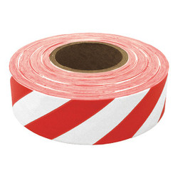 Manufacturer Varies Flaging Tape,Red/Whte,300 ft L,1 3/16 in SWR-200