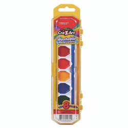 Cra-Z-Art® Washable Watercolors, 8 Assorted Colors, Palette Tray 1065172