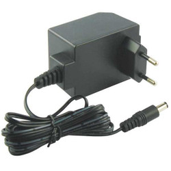 Sim Supply Plug-In Charger, EU, Wall,12V DC,Neg  11Y736