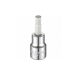 Westward Socket Bit, Steel, 3/8 in, TpSz 6 mm 54TL60